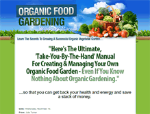 Tablet Screenshot of 1stoporganicgardening.com